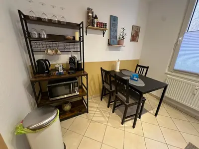 Küche/Küchenzeile in der Unterkunft Seibel's SUITES - Ruhrpott Oase Altenessen-Mitte