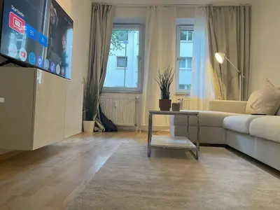 TV/Unterhaltungsangebot in der Unterkunft Gemütliche Wohnung, ruhige Lage