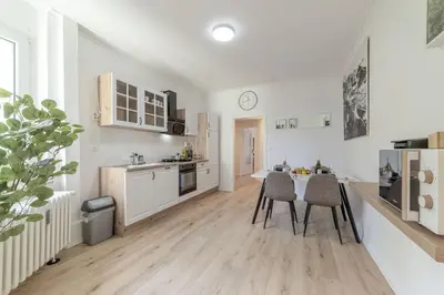 Küche/Küchenzeile in der Unterkunft Prime Art Gallery Apartment Zentrale Lage Essen