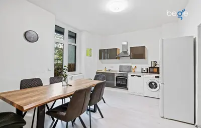Küche/Küchenzeile in der Unterkunft BEGE APARTMENTS MyWork Apartment