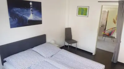Ein Bett oder Betten in einem Zimmer der Unterkunft Ferienwohnung Sofie Marie