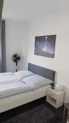 Ein Bett oder Betten in einem Zimmer der Unterkunft Ferienwohnung Sofie Marie