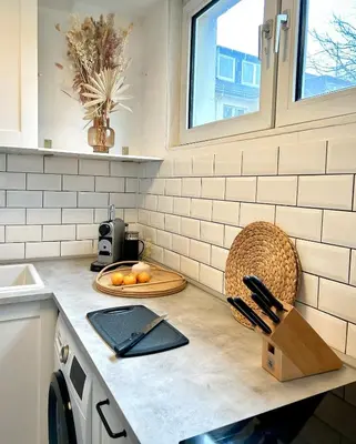 Küche/Küchenzeile in der Unterkunft My happy place - Apartment mit Sauna & Whirlpool