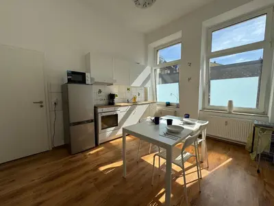 Küche/Küchenzeile in der Unterkunft 4YOU Appartement Ferien & Monteursunterkunft