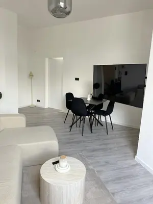 Ein Sitzbereich in der Unterkunft Modernes Apartment Nähe Cologne und Düsseldorf