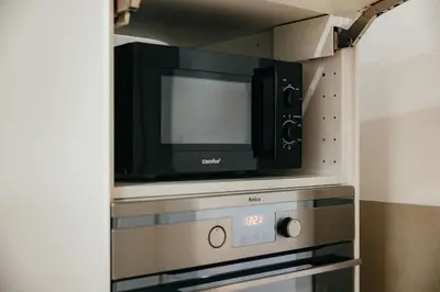 Küche/Küchenzeile in der Unterkunft Charmante Wohnung mit Garten im Briller Viertel