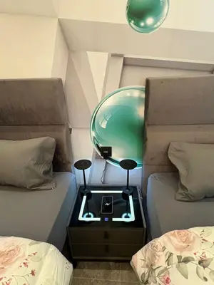 Ein Bett oder Betten in einem Zimmer der Unterkunft Aura Apartment Herne