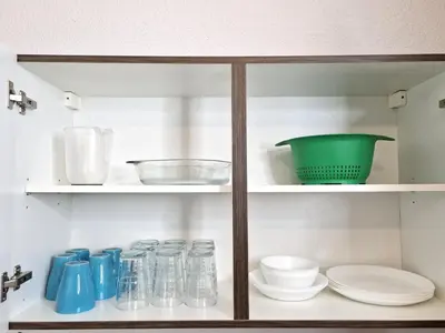 Küche/Küchenzeile in der Unterkunft Meribu F23 Wohnung für Monteure und Arbeiter