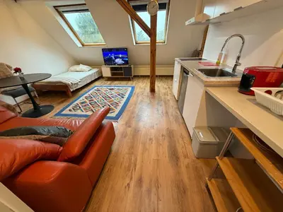 TV/Unterhaltungsangebot in der Unterkunft Schalker 3
