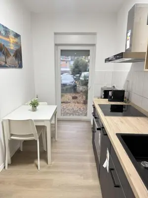 Küche/Küchenzeile in der Unterkunft City-Apartment - zentral mit schöner Terrasse