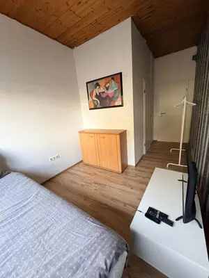 Ein Bett oder Betten in einem Zimmer der Unterkunft Riva Single Apartment, Smart TV, Parkplatz frei