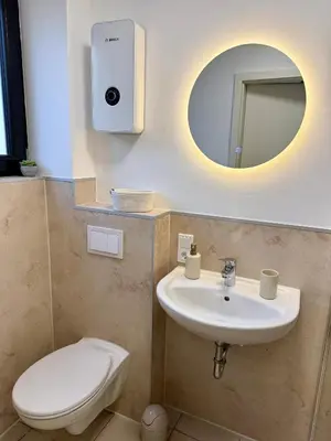 Ein Badezimmer in der Unterkunft Grüne Oase in Stadtnähe