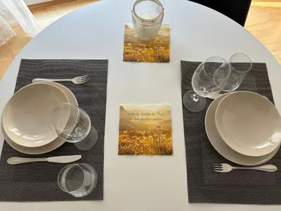 Essen in der Ferienwohnung oder in der Nähe