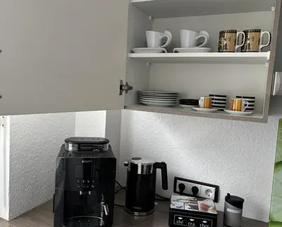 Küche/Küchenzeile in der Unterkunft WohlfühlQuartier Hückeswagen
