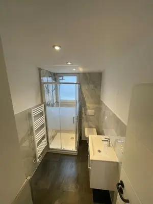 Ein Badezimmer in der Unterkunft Schöne Ferienwohnung in Schwerte Central