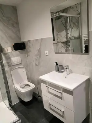 Ein Badezimmer in der Unterkunft Schöne Ferienwohnung in Schwerte Central