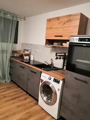 Küche/Küchenzeile in der Unterkunft Schöne Ferienwohnung in Schwerte Central