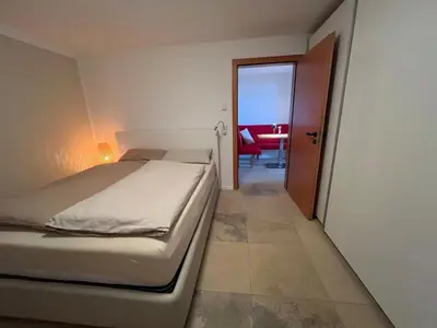 Ein Bett oder Betten in einem Zimmer der Unterkunft Appartement am Rüsberg