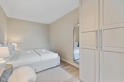 Ein Bett oder Betten in einem Zimmer der Unterkunft Studio Apartment Duisburg City - Nähe Innenhafen und HBF