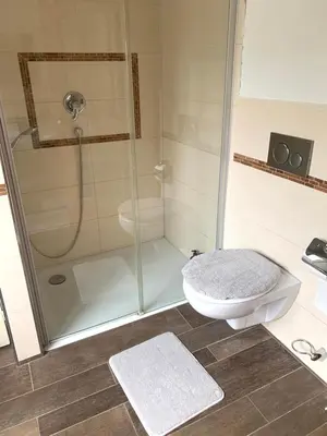Ein Badezimmer in der Unterkunft Messe Premium Apartment