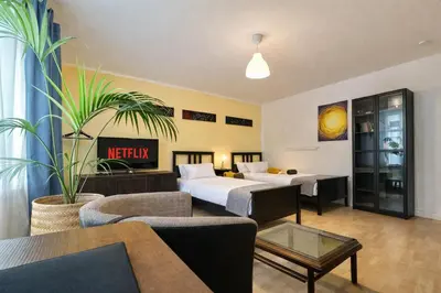 Ein Bett oder Betten in einem Zimmer der Unterkunft VAJAGIC 2 - Apartment 5 Pers, 2 Schlafzimmer, Messe, Uni Klinik