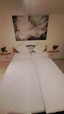 Ein Bett oder Betten in einem Zimmer der Unterkunft Apartment near Messe Düsseldorf- Airport Rhine