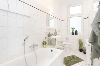 Grundriss der Unterkunft Zentral gelegenes Apartment Perfekt für 4