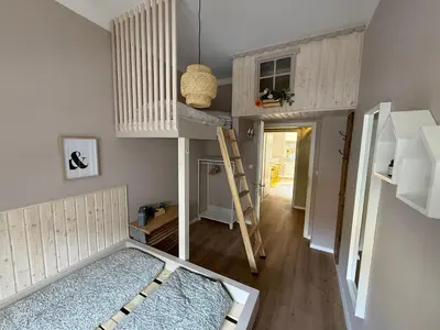Ein Bett oder Betten in einem Zimmer der Unterkunft Chez Frédéric