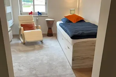 Ein Bett oder Betten in einem Zimmer der Unterkunft Neu! Alter Kornspeicher