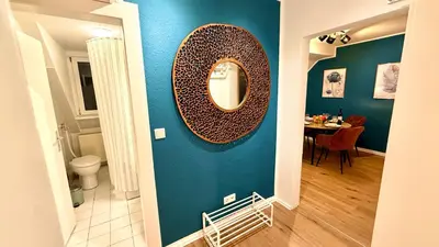 Ein Badezimmer in der Unterkunft Copper Loft - Rüttenscheid, Messe, zentral