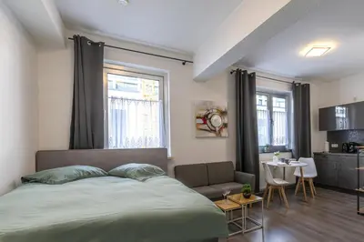 Küche/Küchenzeile in der Unterkunft StayBaran City Apartment Bochum 2