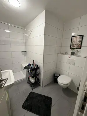 Ein Badezimmer in der Unterkunft Wolke13 - gemütliche 2 Zimmer Wohnung mit voll ausgestatteter Küche in der City von Menden