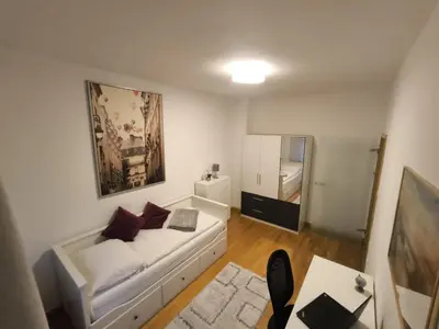 Ein Bett oder Betten in einem Zimmer der Unterkunft Düsseldorf Apartment