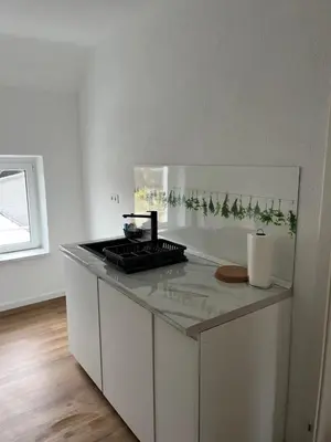 Küche/Küchenzeile in der Unterkunft Ferienwohnung Ruhrperle