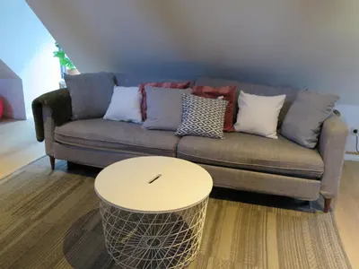 Ein Sitzbereich in der Unterkunft 'Emma' die charmante Wohnung - gemütlich & zentral