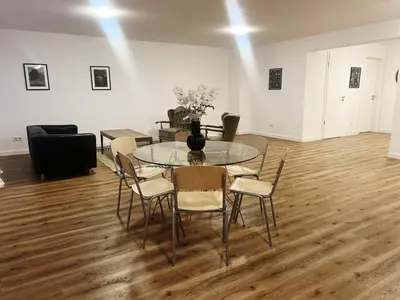 Ein Sitzbereich in der Unterkunft Emmas Apartments