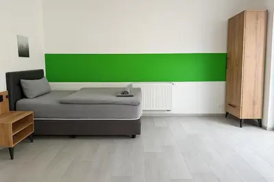 Ein Sitzbereich in der Unterkunft Livemore24 - Apartment 2 in Herten 24-7 Check-In
