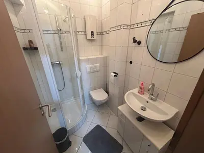 Ein Badezimmer in der Unterkunft Modern apartment near Altenessen train station