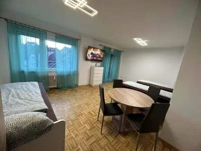Ein Sitzbereich in der Unterkunft Monteurwohnung in Herne