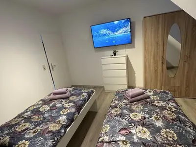 Ein Bett oder Betten in einem Zimmer der Unterkunft Fully equipped Apartment in Castrop-Rauxel