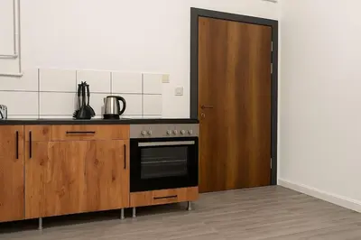 Küche/Küchenzeile in der Unterkunft Livemore24 - Space in Herten 24-7 Check-in WIFI