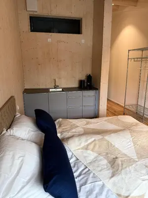 Ein Bett oder Betten in einem Zimmer der Unterkunft Das SILO
