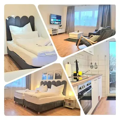 3 Zimmer I Küche I Balkon I WLAN I Parken I Seepark