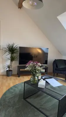 Ein Sitzbereich in der Unterkunft Easystay