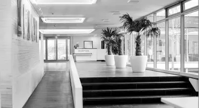 Lobby/Rezeption in der Unterkunft Laerholz 84