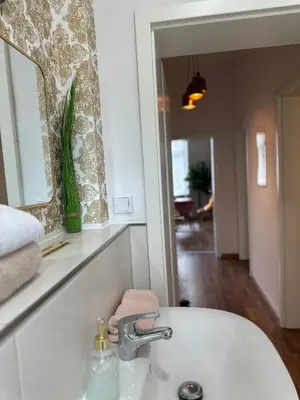 Grundriss der Unterkunft Modernes Apartment mit Altbau Flair nähe Messe Düsseldorf