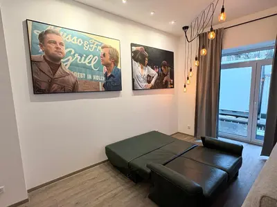 Ein Sitzbereich in der Unterkunft Quentins Loft