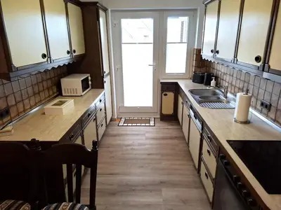 Küche/Küchenzeile in der Unterkunft Top Ferienwohnung Raesfeld, Schlossnähe, zentral