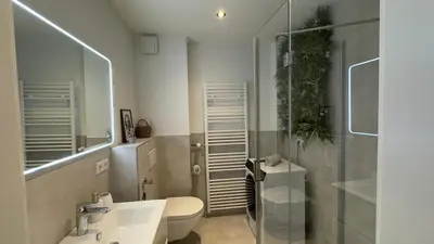 Ein Badezimmer in der Unterkunft Zentrales Apartment in Wuppertal direkt am Hbf