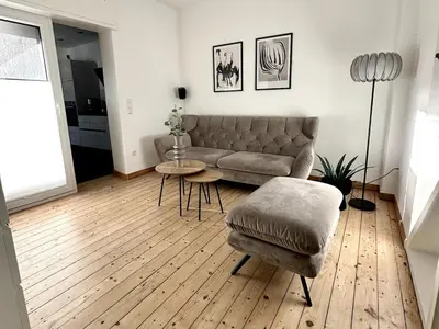 Ein Sitzbereich in der Unterkunft Altstadt Apartment Deluxe 1